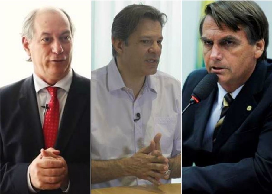 Bolsonaro perde de Haddad Alckmin e Ciro e empata com Marina no