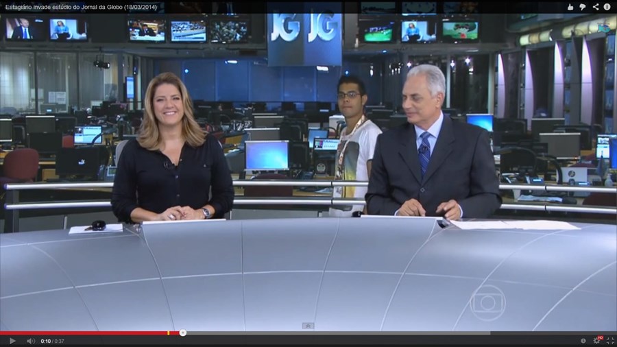 Suposto Estagiário Invade Gravação E Comete Gafe No Jornal Da Globo