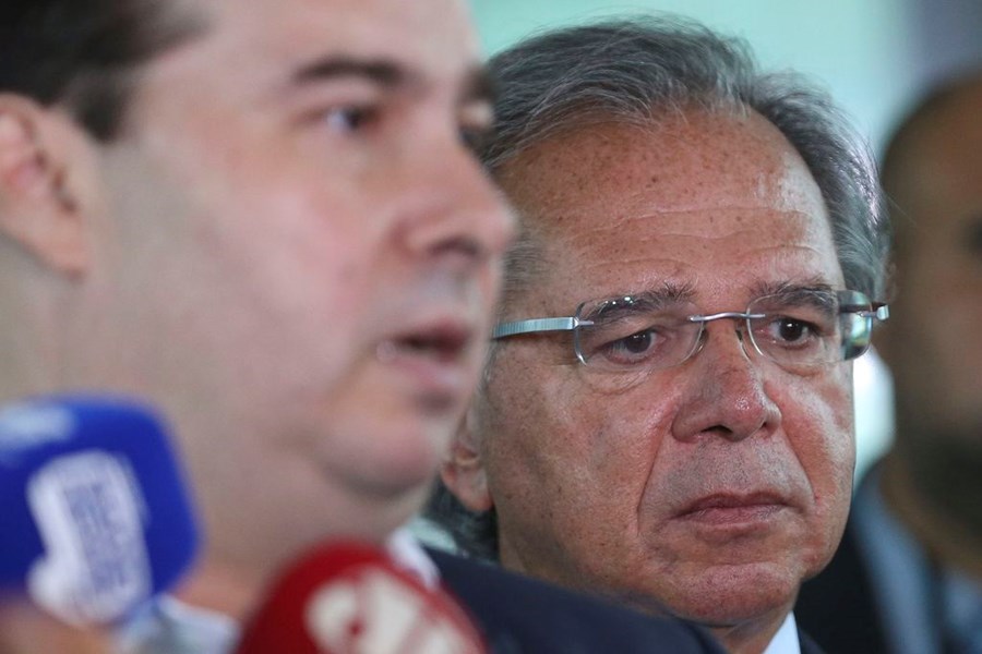 Rodrigo Maia e Paulo Guedes