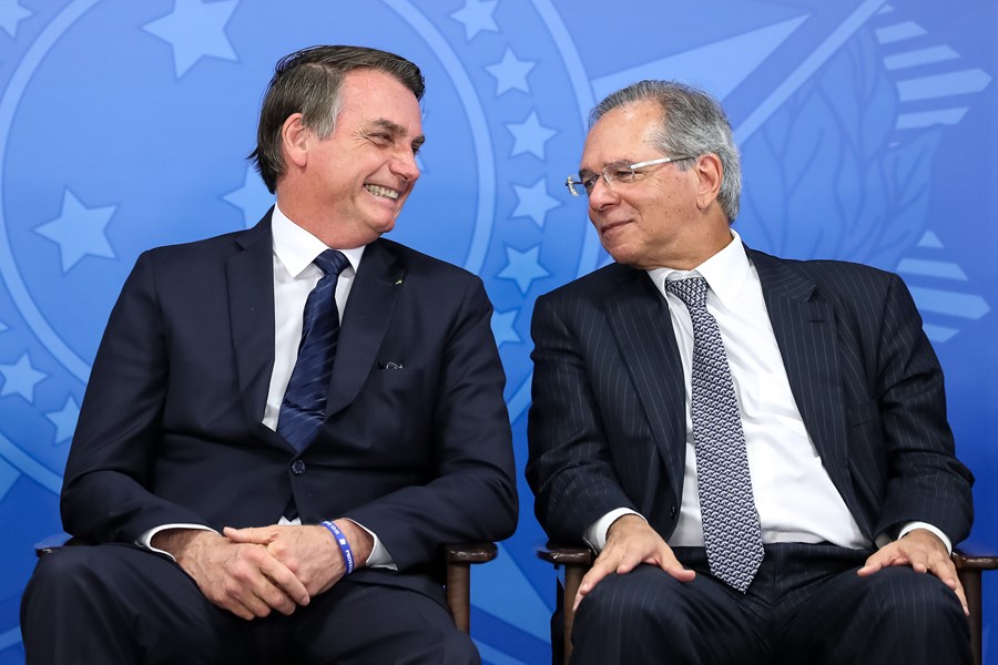 Jair Bolsonaro e Paulo Guedes