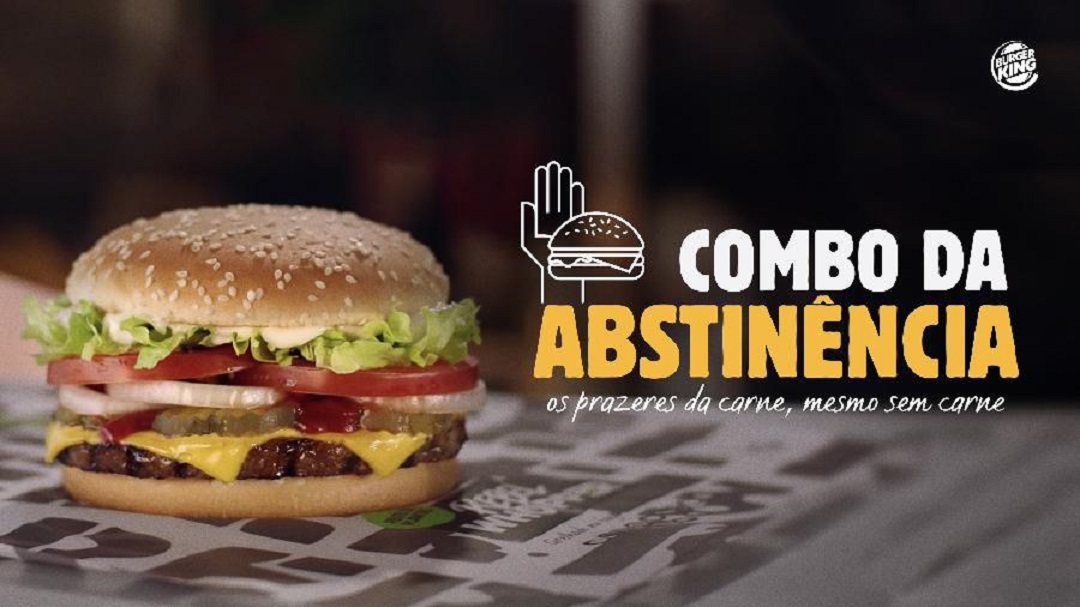 Hambúrguer do Burger King feito com carne vegetal