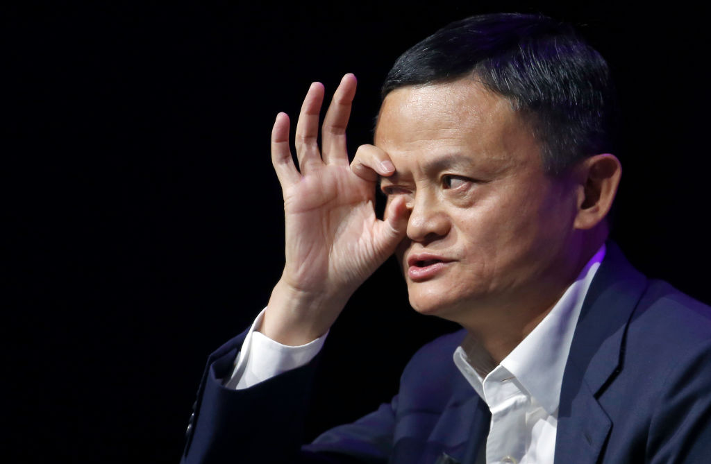 PARIS, FRANCE - MAY 16: Chairman of Alibaba Group Holding Ltd. Jack Ma delivers a speech to participants during the 4th edition of the Viva Technology show at Parc des Expositions Porte de Versailles on May 16, 2019 in Paris, France. Viva Technology, the new international event brings together 9000 startups with top investors, companies to grow businesses and all players in the digital transformation who shape the future of the internet. (Photo by Chesnot/Getty Images)