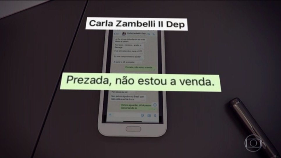 sérgio moro carla zambelli conversa whatsapp