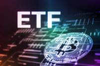 Imagem criada com computação com escrito ETF em letras brancas