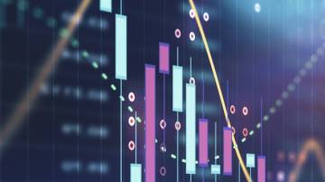 Currency and Exchange Stock Chart for Finance and Economy Display