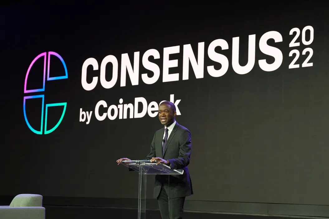 Vice-secretário do Tesouro dos Estados Unidos, Wally Adeyemo, durante participação na Consensus 2022, em junho