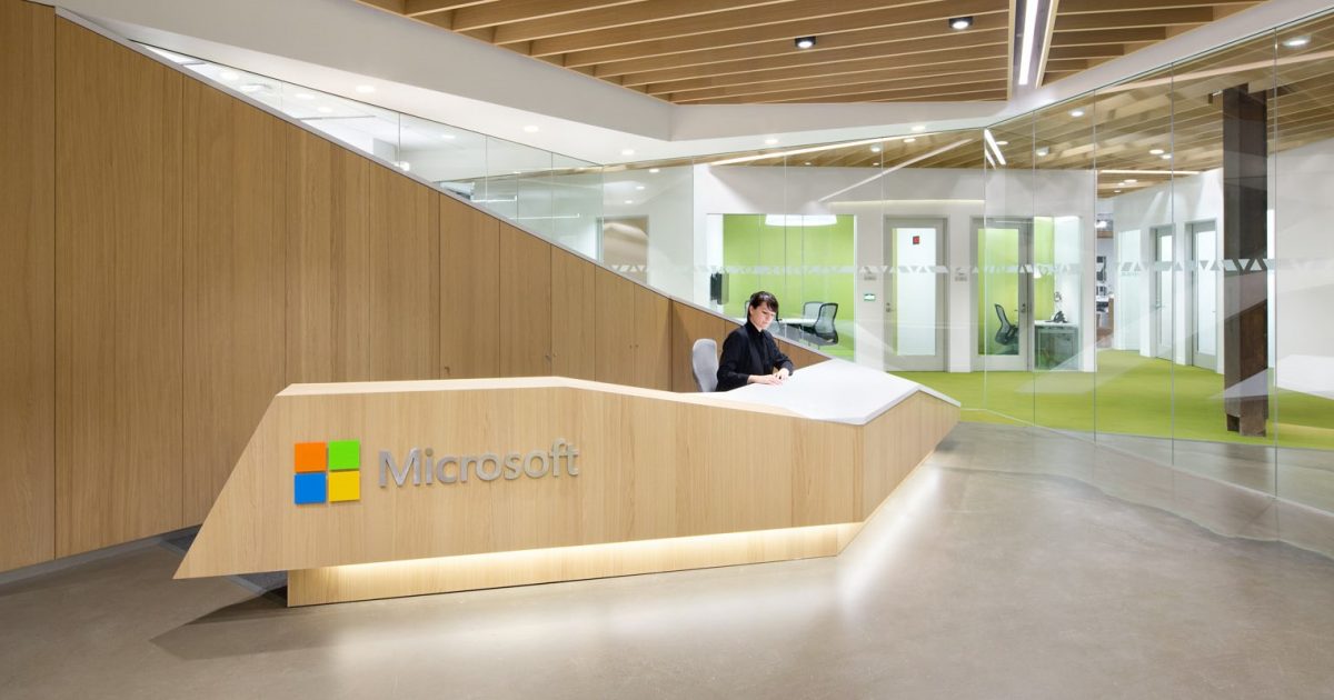 Um dos escritórios da Microsoft (Foto: Divulgação)