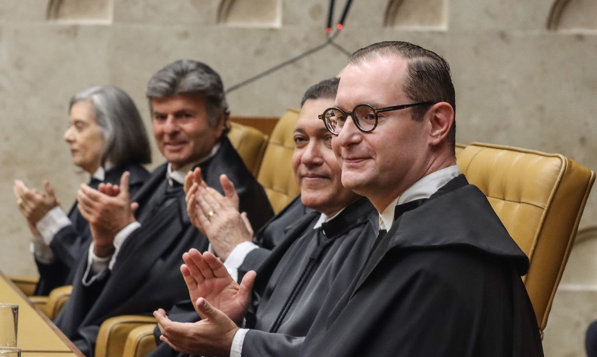 Brasília (DF), 03/08/2023,  Sessão solene de posse do novo ministro da Corte, Cristiano Zanin, no Supremo Tribunal Federal (STF).  Foto: Valter Campanato/Agência Brasil