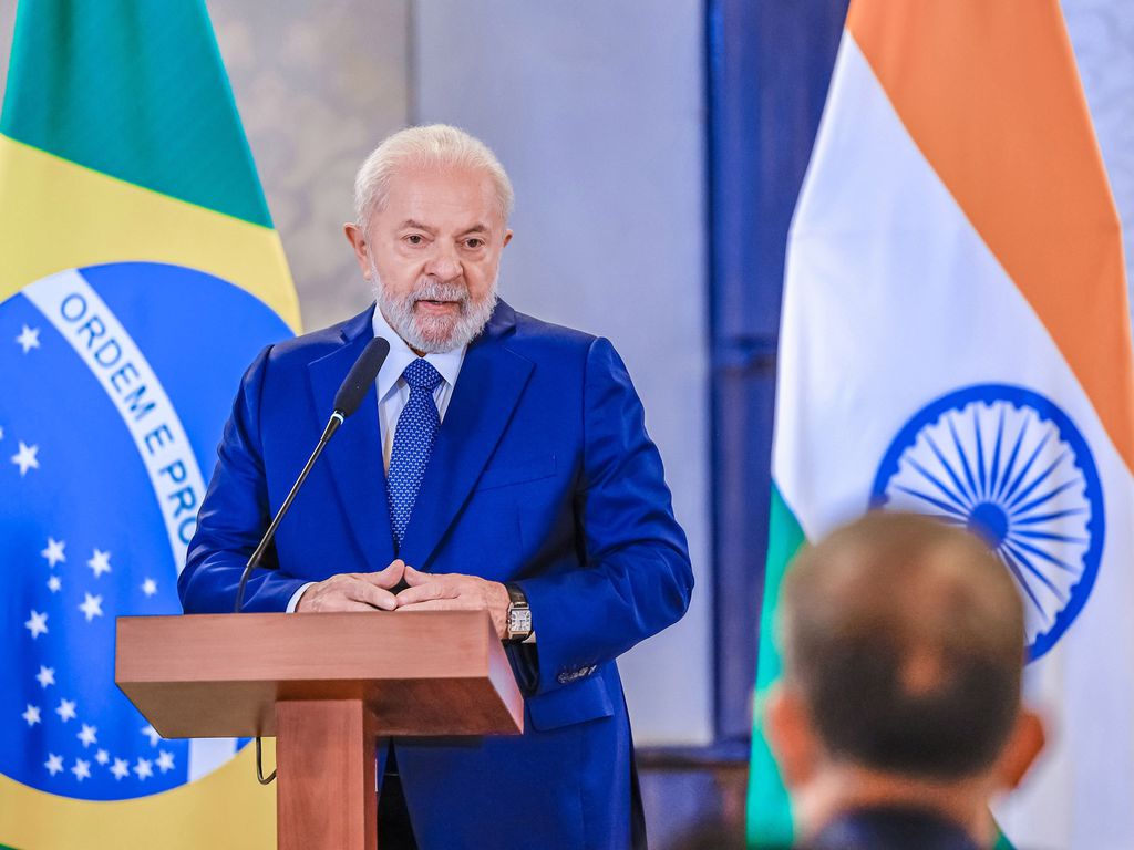 Nova Delhi, Índia, 11.09.2023 - Presidente da República, Luiz Inácio Lula da Silva, concede entrevista coletiva à imprensa em Nova Delhi, Índia, e faz balanço da viagem. Foto: Ricardo Stuckert/PR