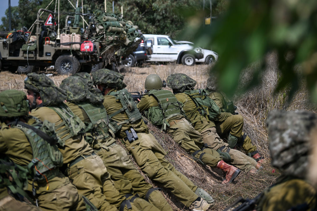 Soltados de Israel na fronteira de Gaza (Foto: Alexi J. Rosenfeld/Getty Images)