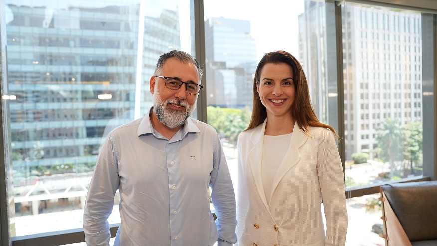 Ricardo Tantulli, COO da Mirae Asset Brasil, e Tamara Kostova, CEO da Velexa