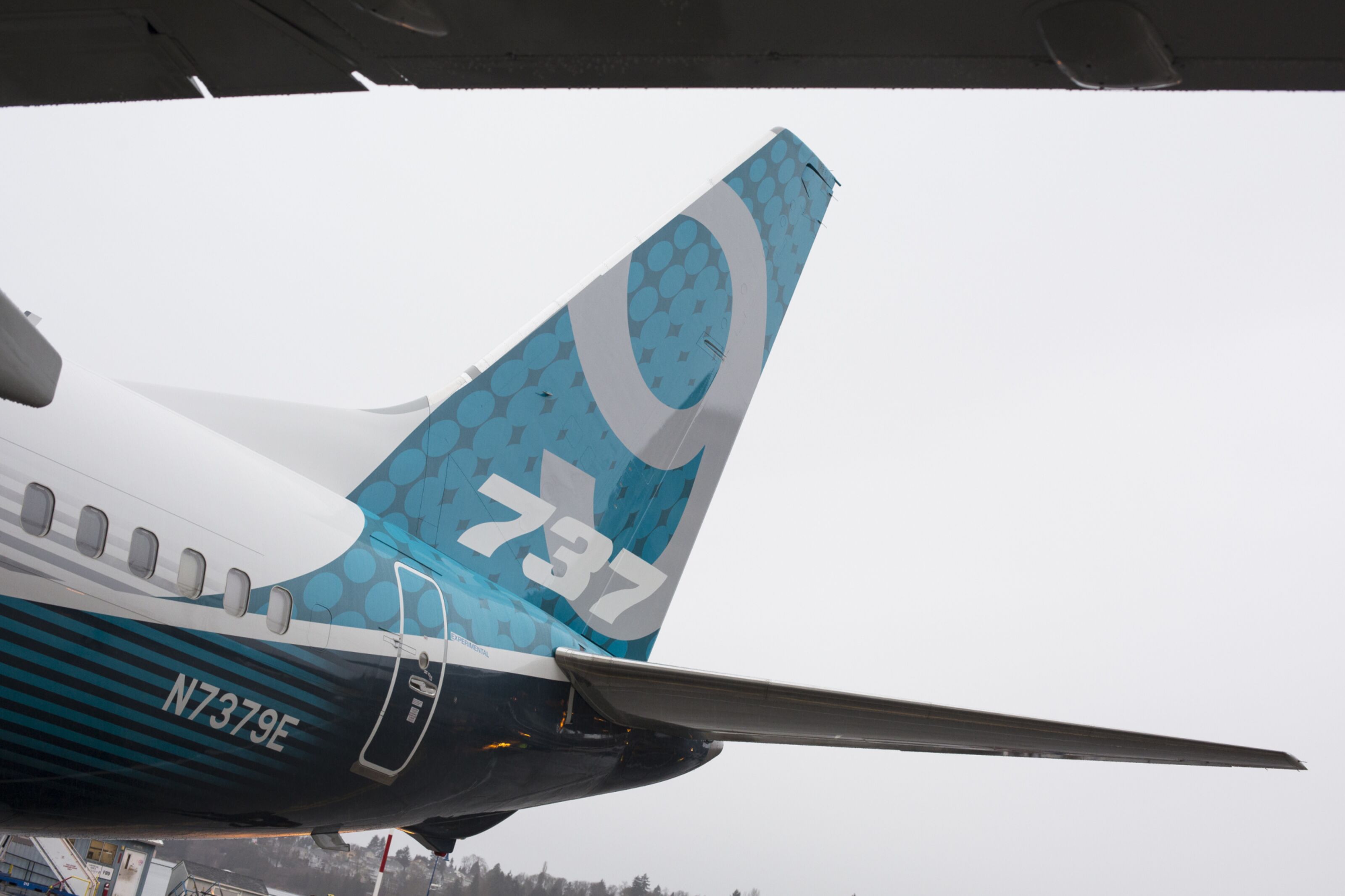 Parte traseira do Boeing 737 MAX (Bloomberg)