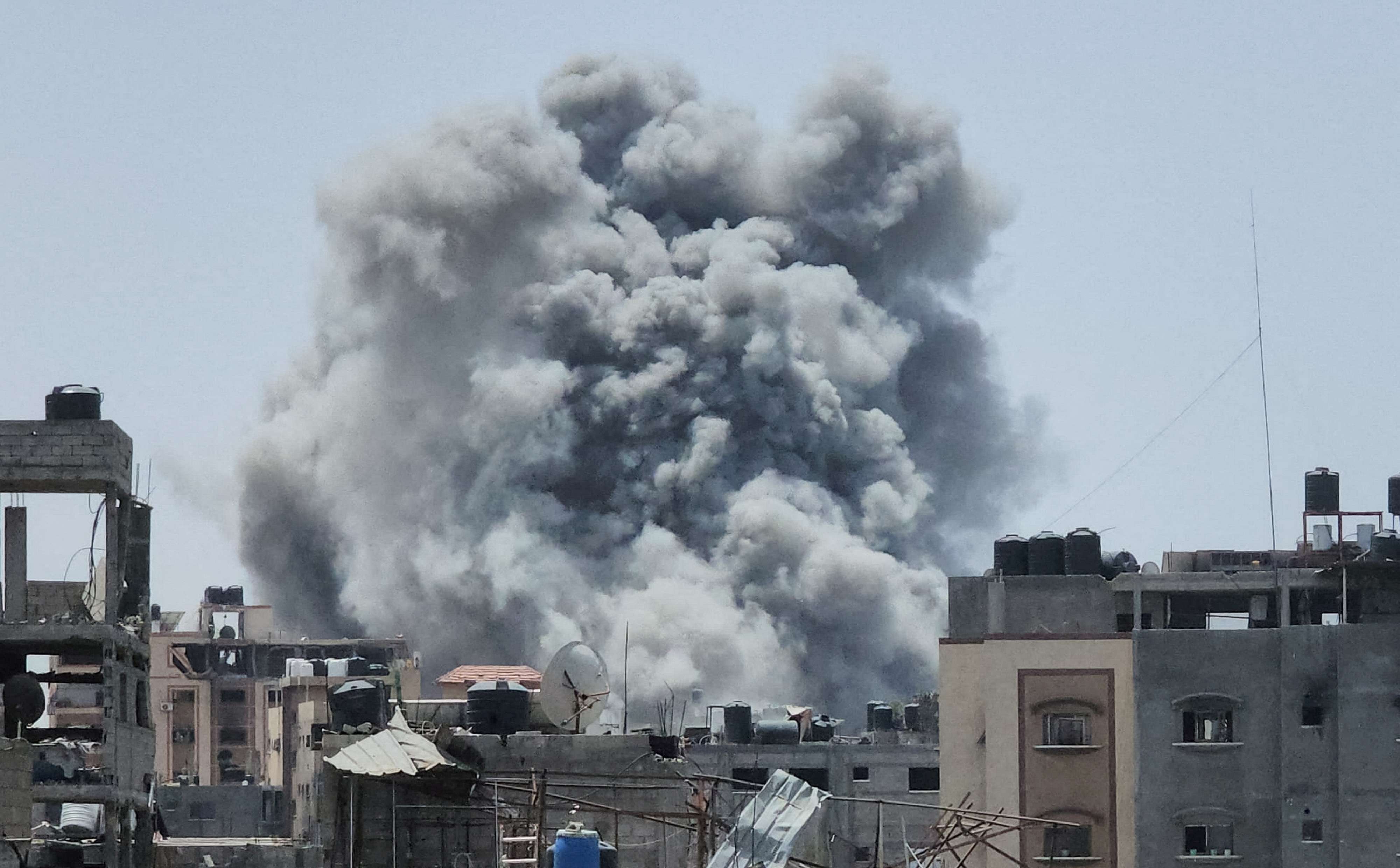 Ataque israelense no norte de Gaza - 18/5/2024 (Foto: Rami Zohod/Reuters)
