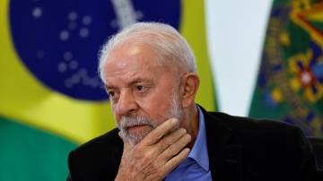 Presidente Luiz Inácio Lula da Silva durante reunião no Palácio do Planalto, em Brasília (REUTERS/Ueslei Marcelino)