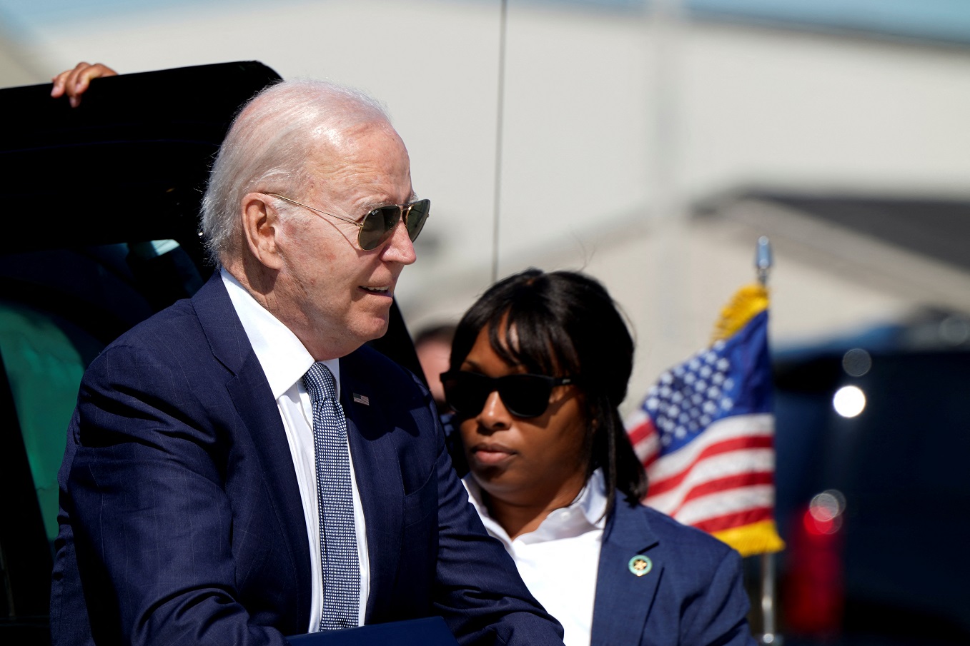 Presidente dos EUA Joe Biden na chegada a Dover, Delaware
 31/5/2024    REUTERS/Elizabeth Frantz