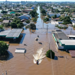 Tragédia com enchentes no Rio Grande do Sul (Foto: Gustavo Mansur/Palácio Piratini)