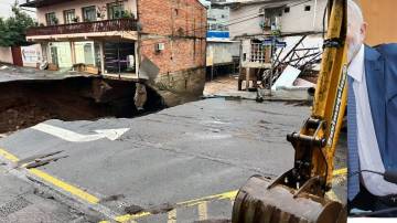 Tempestades que castigam a região Sul do Brasil já causam estragos em Santa Catarina (Foto: Juan Todescatt/NSC TV)