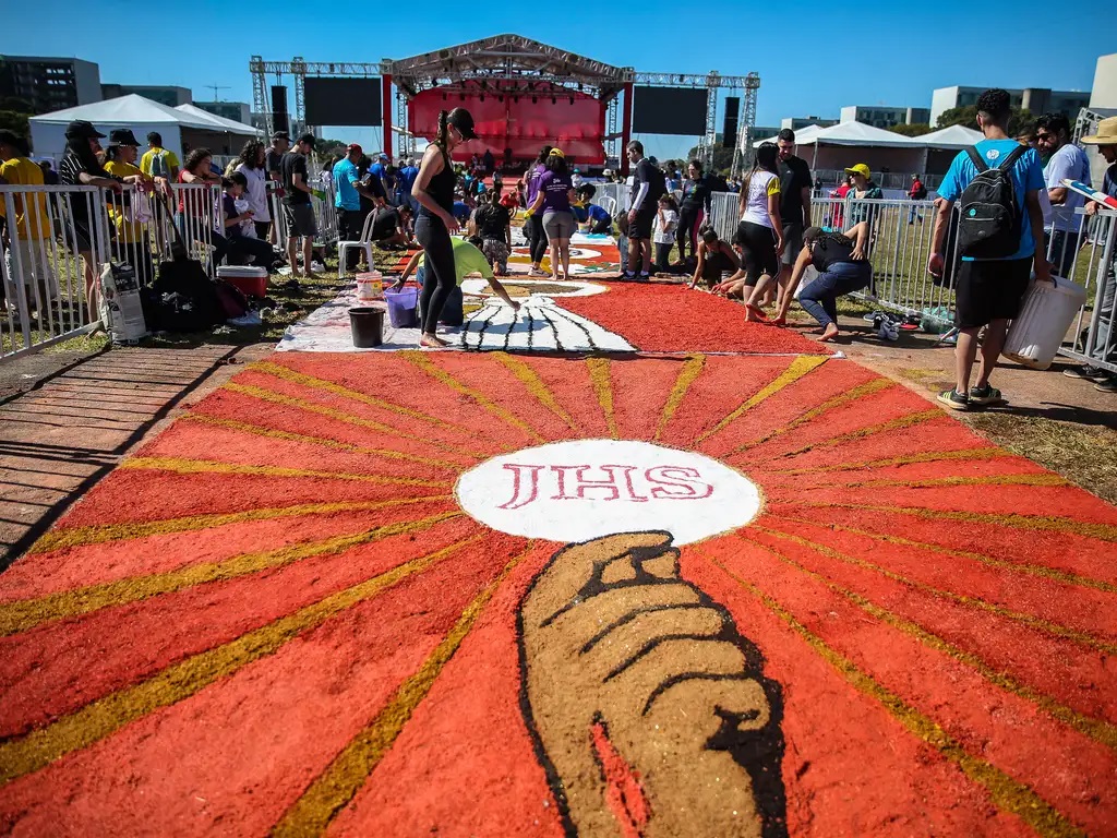 A Arquidiocese de Brasília celebra o dia de Corpus Christi. (Foto: José Cruz/ Agência Brasil)