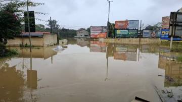 Enchente atingiu o município de Rio do Sul, no Vale do Itajaí, em Santa Catarina (Foto: Divulgação/Defesa Civil de SC)