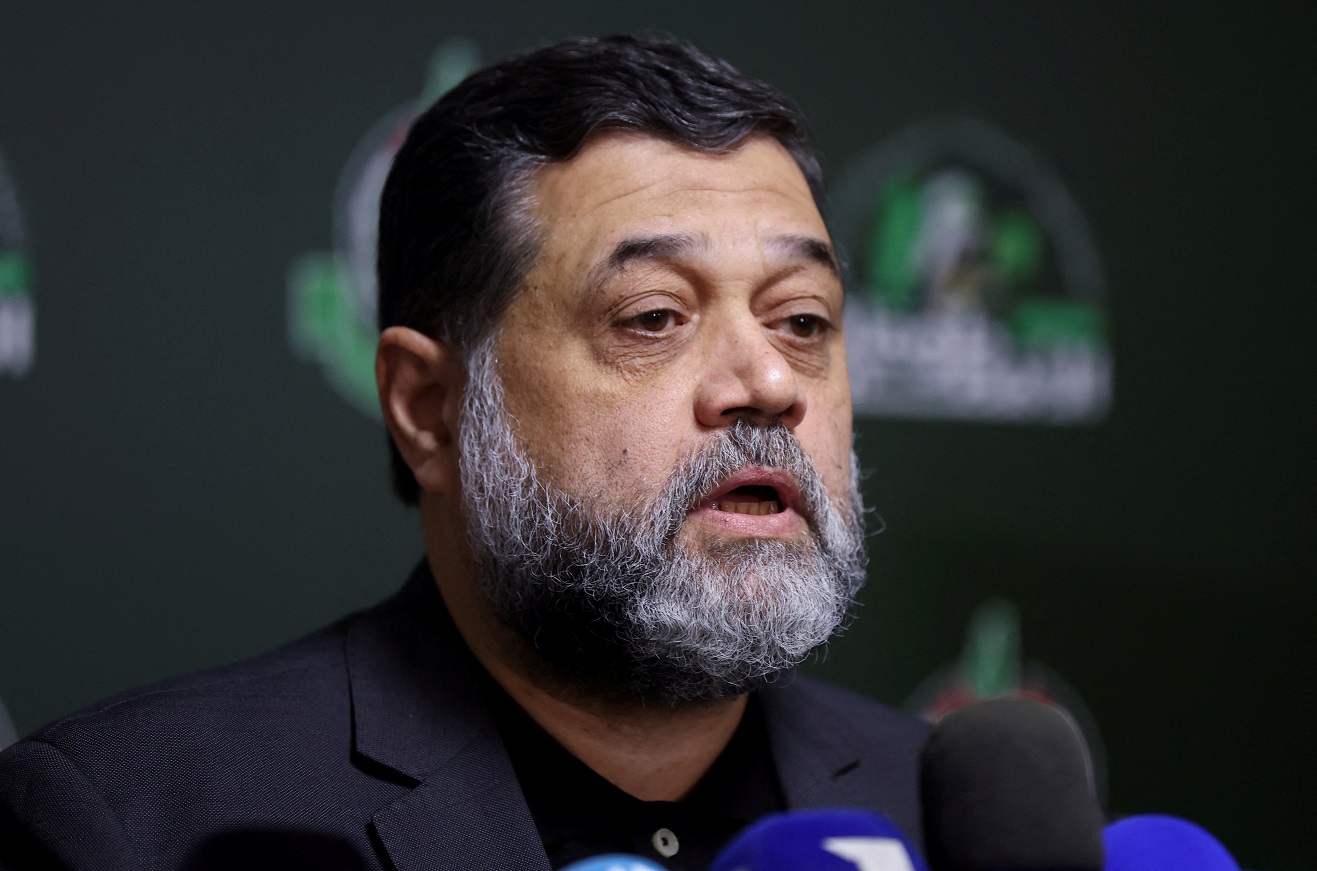 Osama Hamdan, do Hamas, participa de entrevista coletiva em Beirute (REUTERS/Mohamed Azakir)