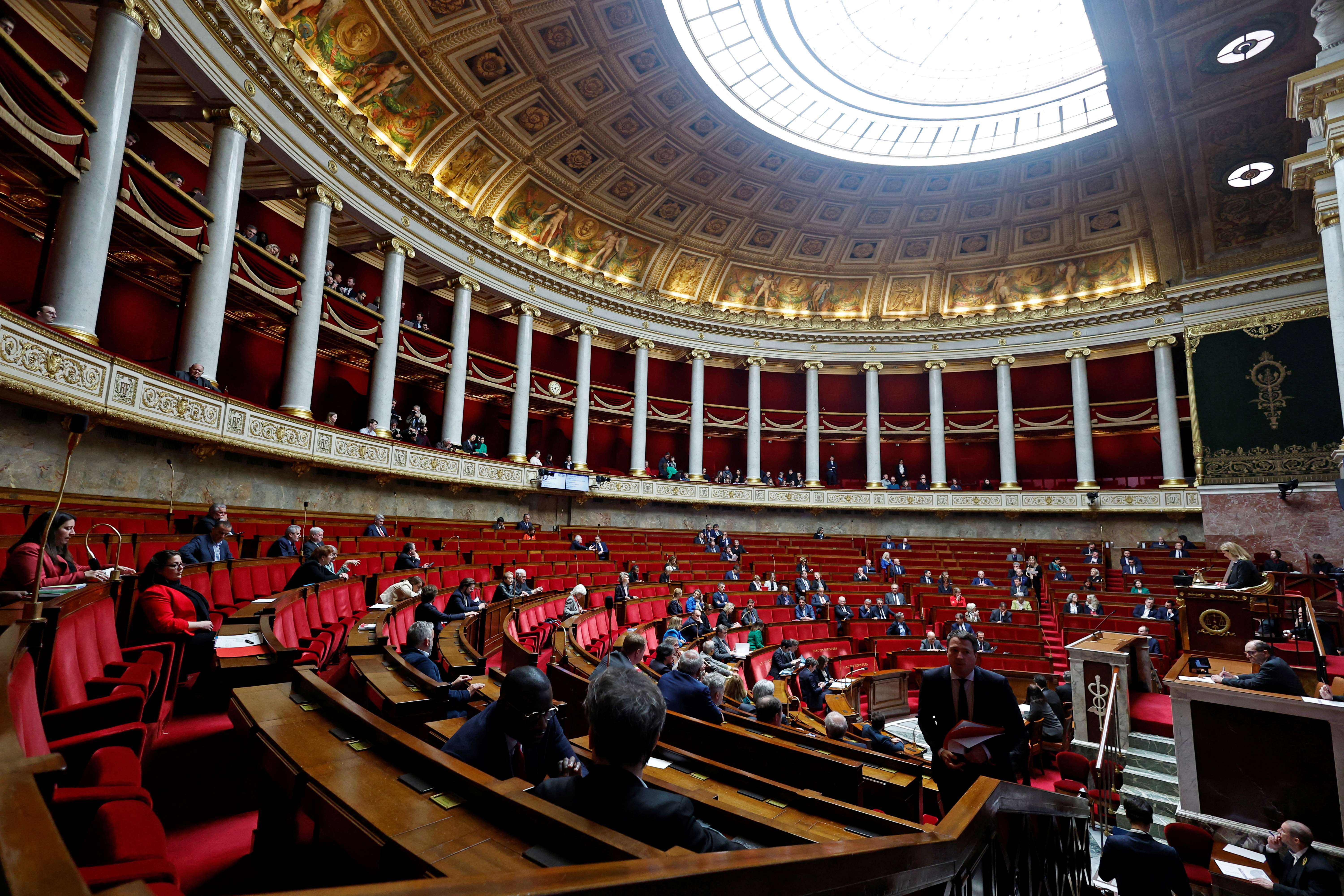 Vista da Assembleia Nacional em Paris - 03/04/2024 (Foto: Gonzalo Fuentes/Reuters)