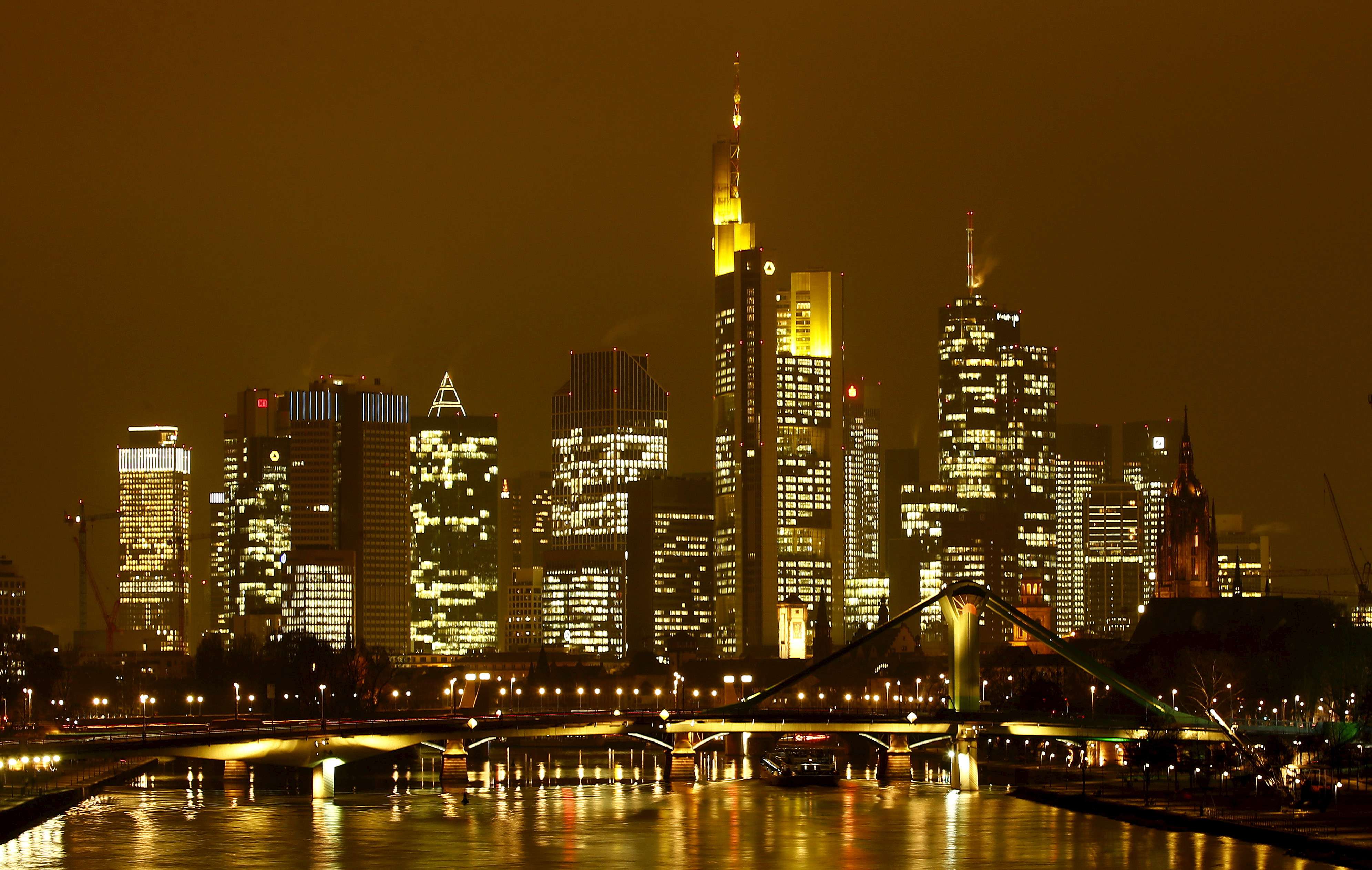Vista de Frankfurt, na Alemanha (Foto: Kai Pfaffenbach/Reuters)