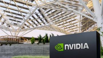 Logo da Nvidia em sua sede em Santa Clara, Califórnia Maio de 2022. NVIDIA/Divulgação via REUTERS