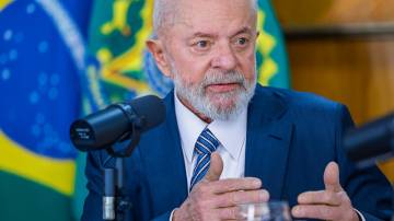 Presidente da República, Luiz Inácio Lula da Silva, durante entrevista no Palácio do Planalto (Ricardo Stuckert/PR)
