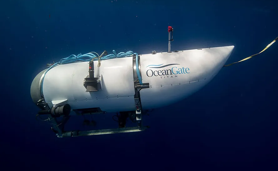 Submarino Titan, da Ocean Gate (Reprodução/YouTube)
