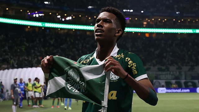 Estevão, atacante do Palmeiras (Palmeiras/Divulgação)