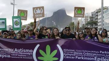 Marcha da Maconha, no Rio de Janeiro (RJ): manifestantes vão às ruas pedindo legalização (Foto: Fernando Frazão/Agência Brasil)