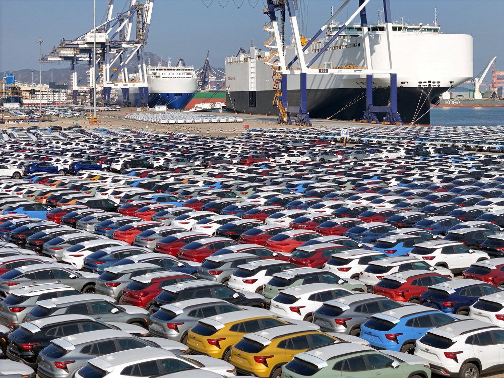 Carros para exporação em terminal do porto de Yantai, província de Shandong, na China
10/01/2024
China Daily via REUTERS