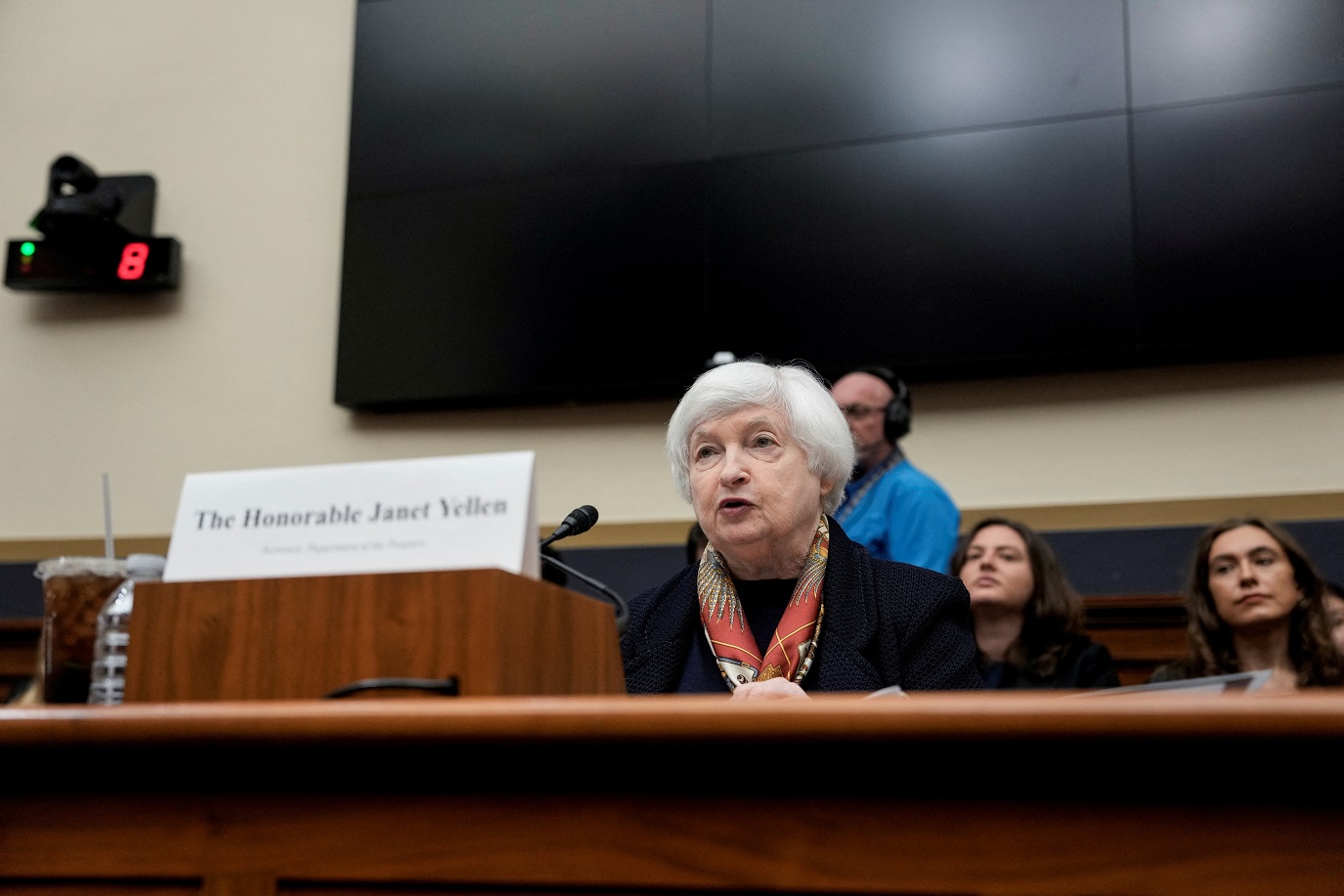 Janet Yellen em Washington
 9/7/2024   REUTERS/Ken Cedeno