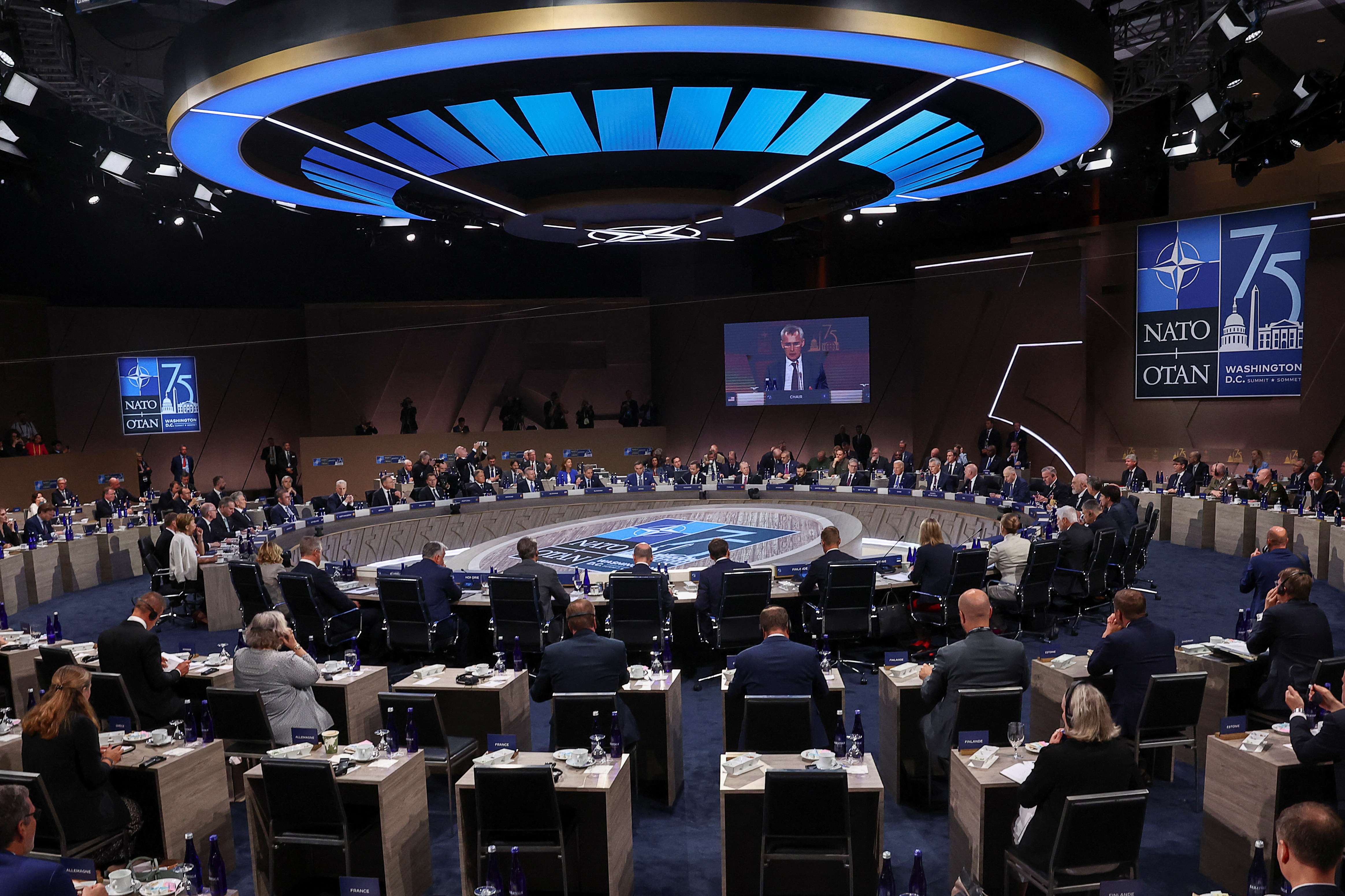 Reunião da Otan em Washington - 11/7/2024 (Foto: Yves Herman/Reuters)