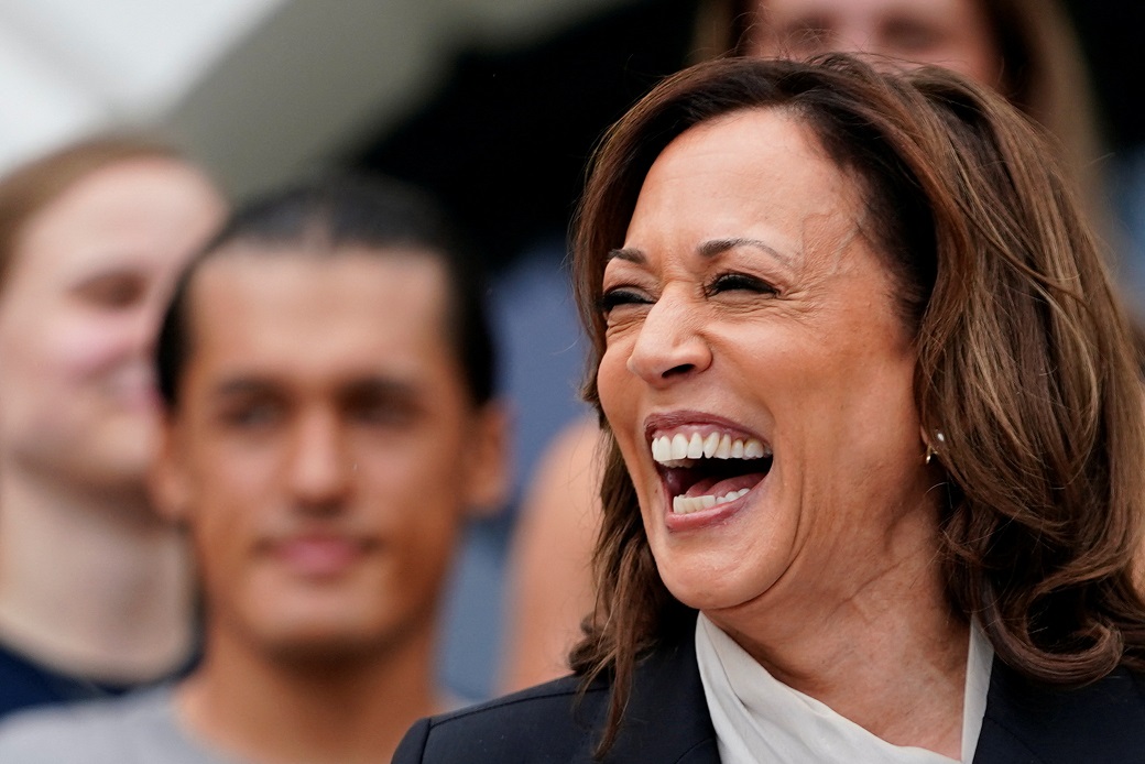 Vice-presidente dos EUA, Kamala Harris, na Casa Branca
22/07/2024
REUTERS/Nathan Howard