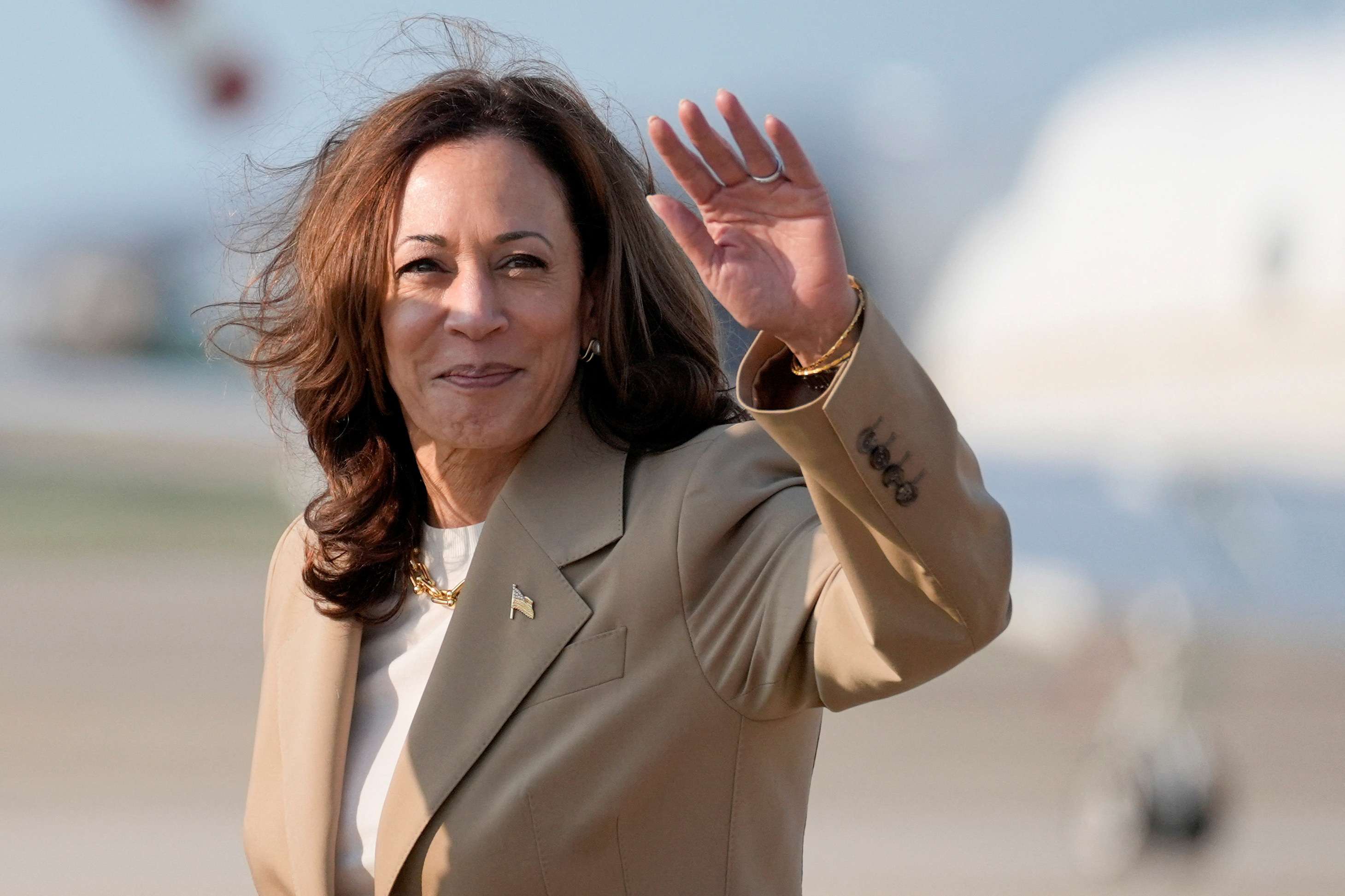 A vice-presidente dos EUA Kamala Harris -  27/7/2024 (Foto: Stephanie Scarbrough/Pool via Reuters)