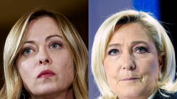 Giorgia Meloni e Le Pen