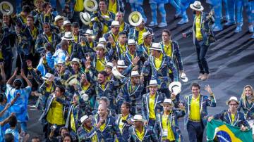 Delegação brasileira na abertura dos Jogos Paralímpicos de 2016, no Rio: 90% dos atletas eram bolsistas (Foto: Danilo Borges/Ministério do Esporte)