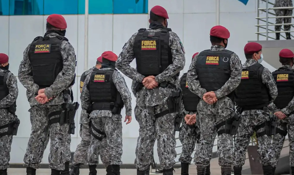 Agentes da Força Nacional de Segurança Pública (Foto: Daiane Mendonça/Secom-RO)