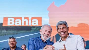O presidente Luiz inácio Lula da Silva (PT) e o governador da Bahia, Jerônimo Rodrigues (PT) (Foto: Ricardo Stuckert/PR)