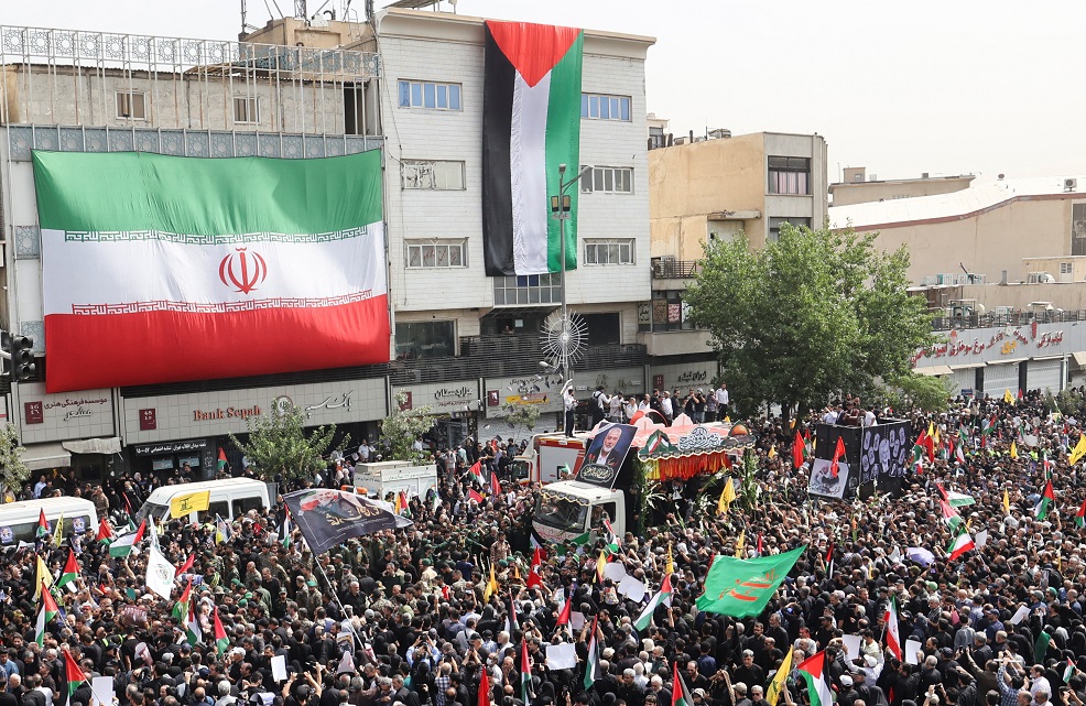 Iranianos se reúnem para funeral do líder do Hamas Ismail Haniyeh em Teerã
 1/8/2024   Majid Asgaripour/WANA (West Asia News Agency) via REUTERS