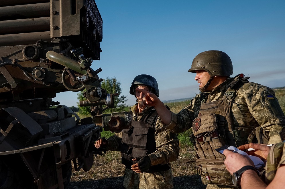 Militares ucranianos na região de Donetsk - 30/6/2024   (Foto: Alina Smutko/Reuters)