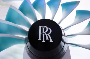 Uma maquete de um UltraFan na Rolls-Royce Holdings Plc em Farnborough, Reino Unido (Fotógrafa: Hollie Adams/Bloomberg)