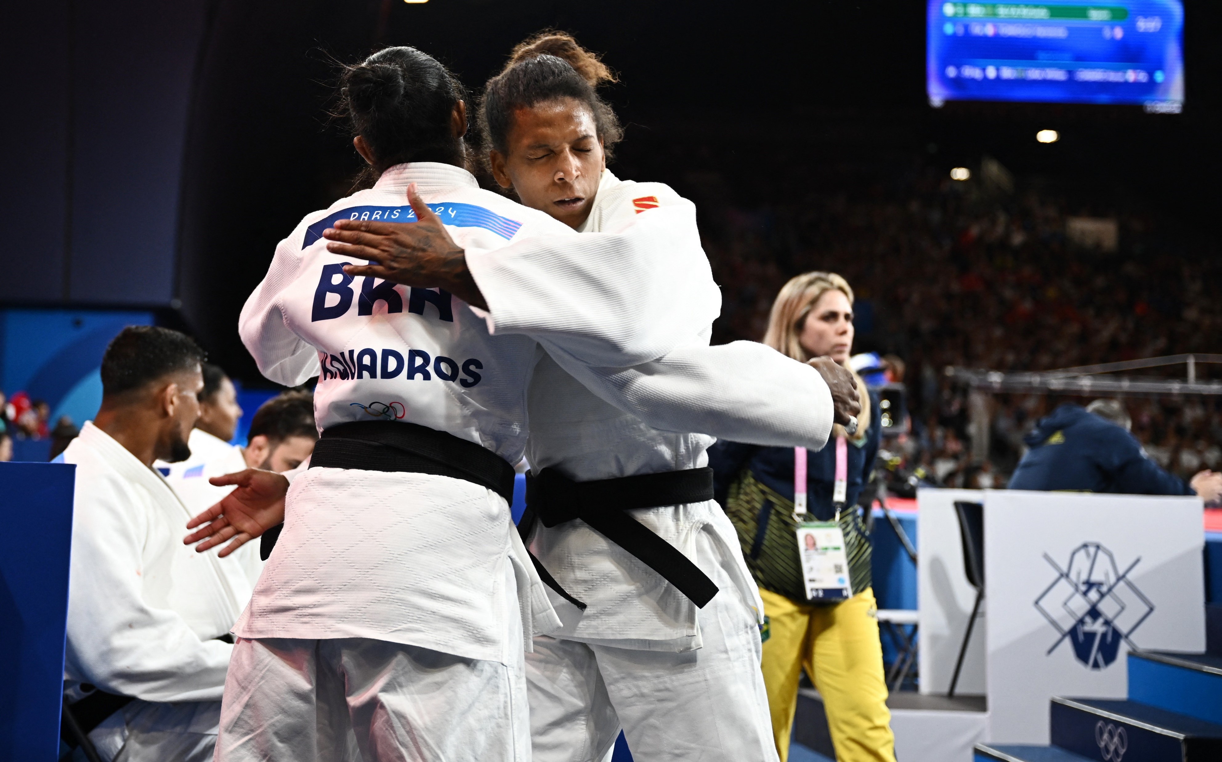 O Brasil conquista medalha de bronze na categoria por equipes do judô (REUTERS/Arlette Bashizi)