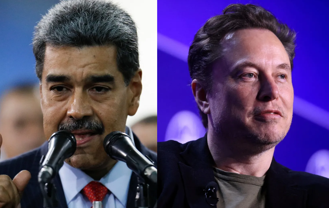 Nicolás Maduro e Elon Musk (Montagem com fotos de REUTERS/Leonardo Fernandez Viloria e REUTERS/David Swanson)