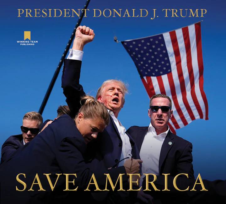 Capa do livro "Save America", de Donald Trump (Foto: Divulgação/Winning Team Publishing)