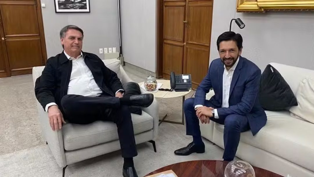 O ex-presidente Jair Bolsonaro (PL) e o prefeito de São Paulo, Ricardo Nunes (MDB) (Foto: Divulgação)