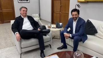 O ex-presidente Jair Bolsonaro (PL) e o prefeito de São Paulo, Ricardo Nunes (MDB) (Foto: Divulgação)