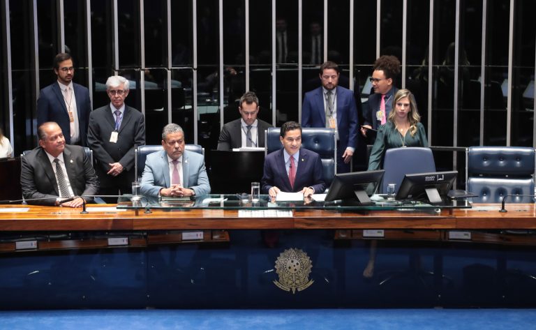 O vice-presidente do Congresso, deputado Marcos Pereira (Republicanos-SP), presidiu a sessão de promulgação da PEC da Anistia (Foto: Bruno Spada/Câmara dos Deputados)