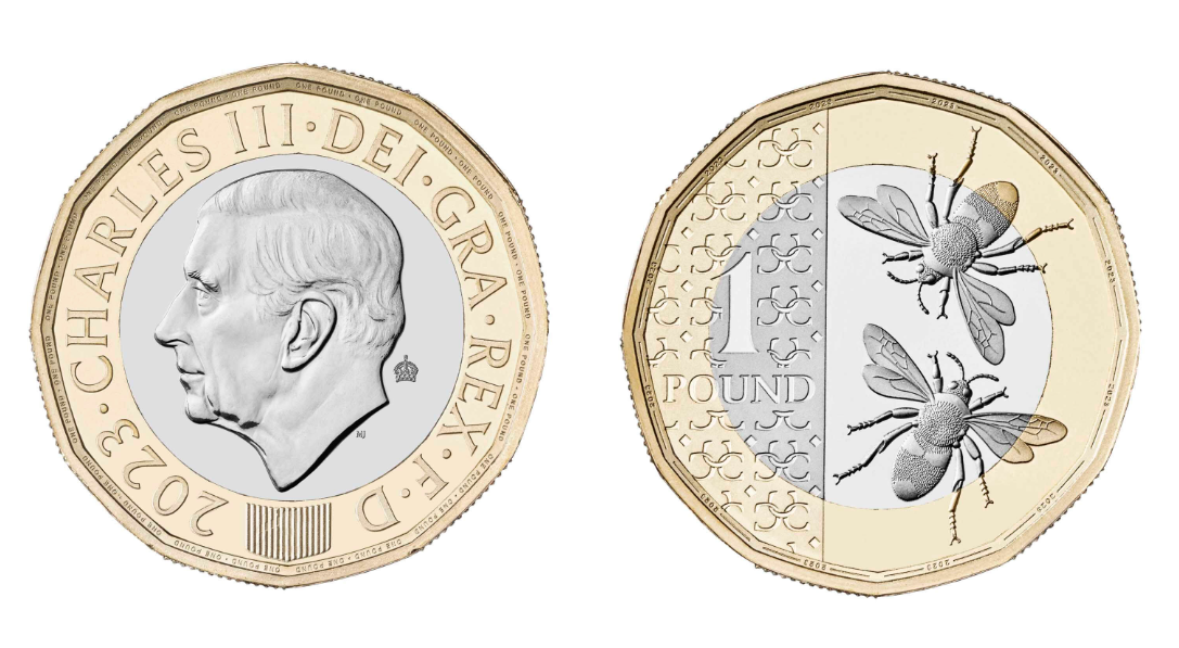 Moedas definitivas do Rei Charles no Reino Unido (Divulgação/Royal Mint)